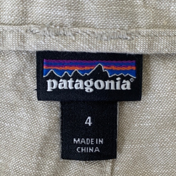 PATAGONIA Island Hemp Cotton Blend Beige Shorts 6" Women's Size 4 - Picture 5 of 7